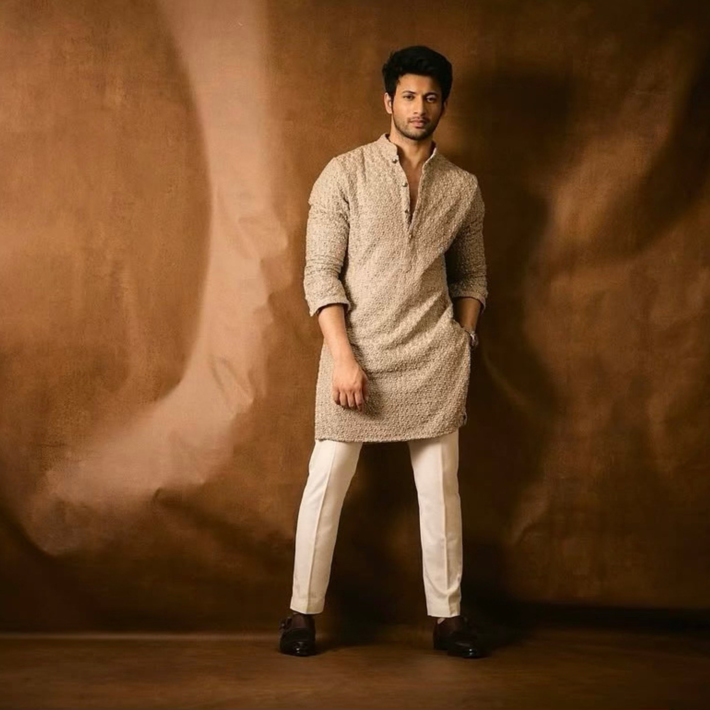 Monaco Forte Combination Double Strap Monk - Brown