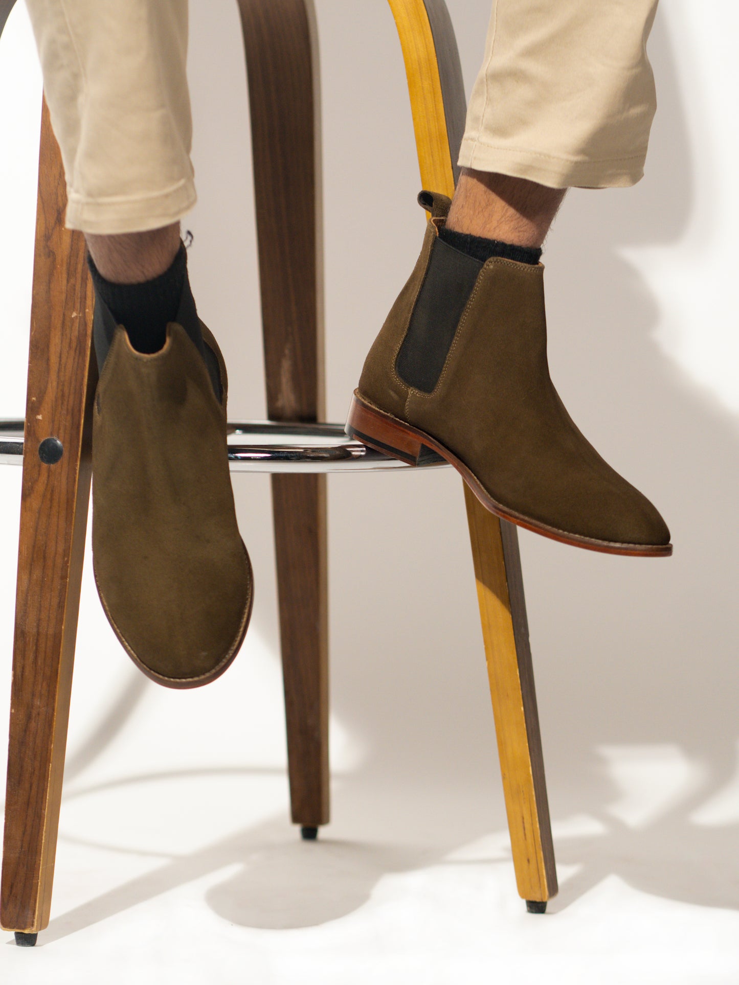 Rogue Edge Luxe Suede Boots - Olive