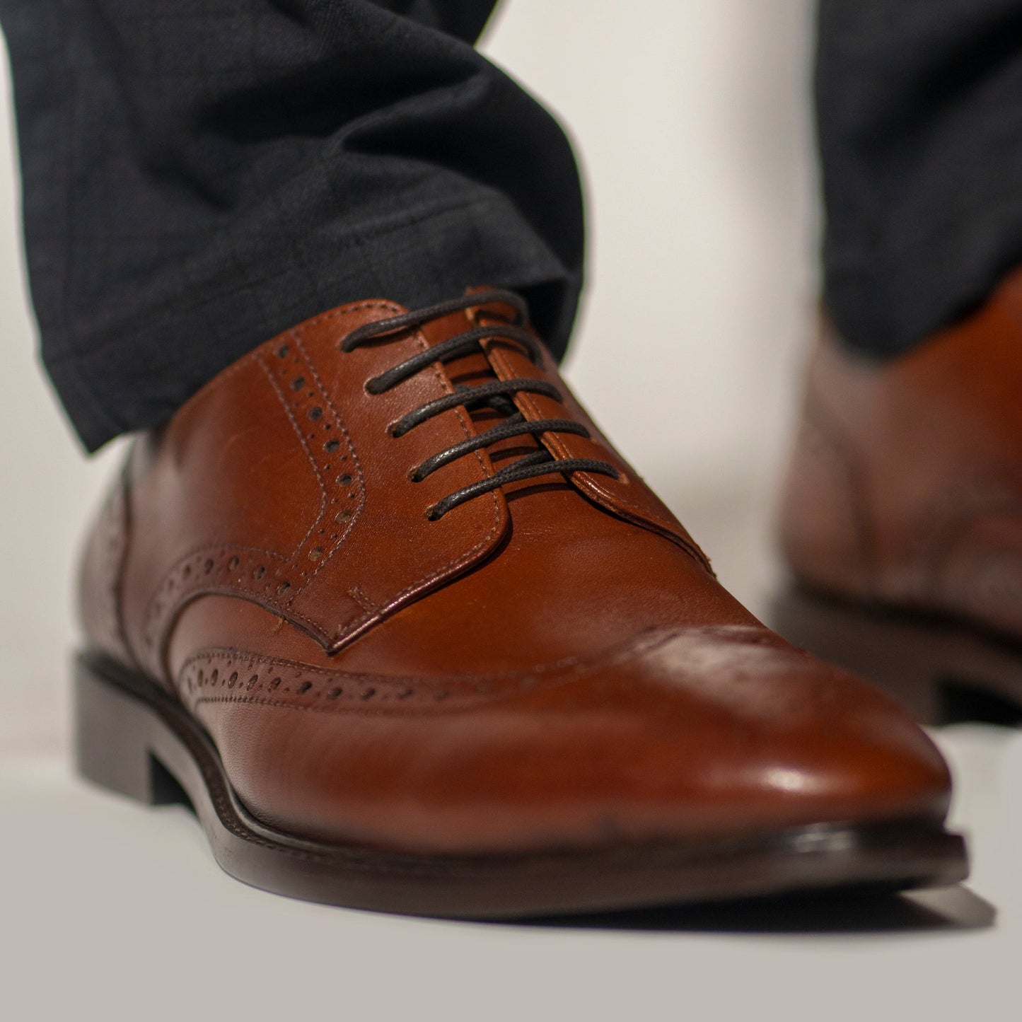 Wingtip Derby Shoe - Brown