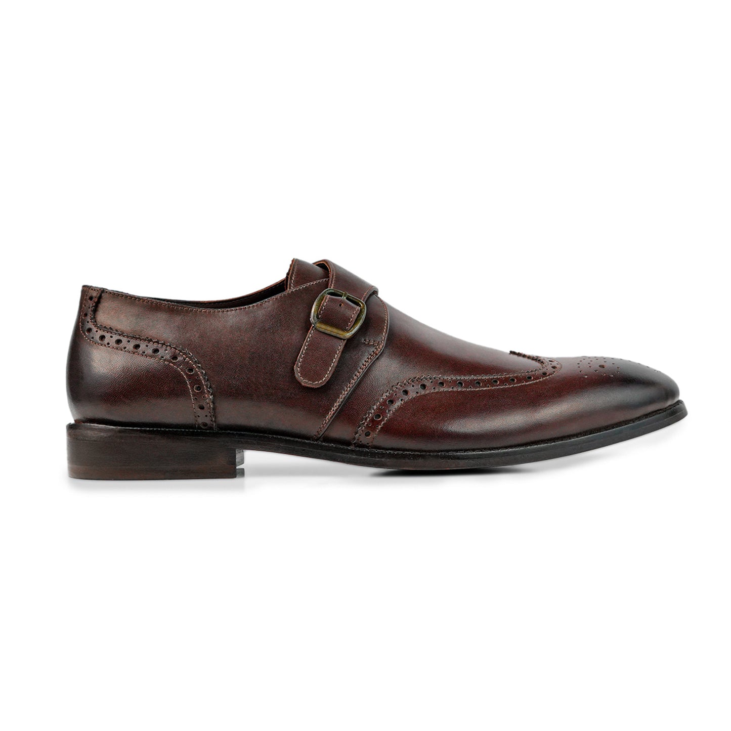 Monaco Poise Single Strap Monk - Brown