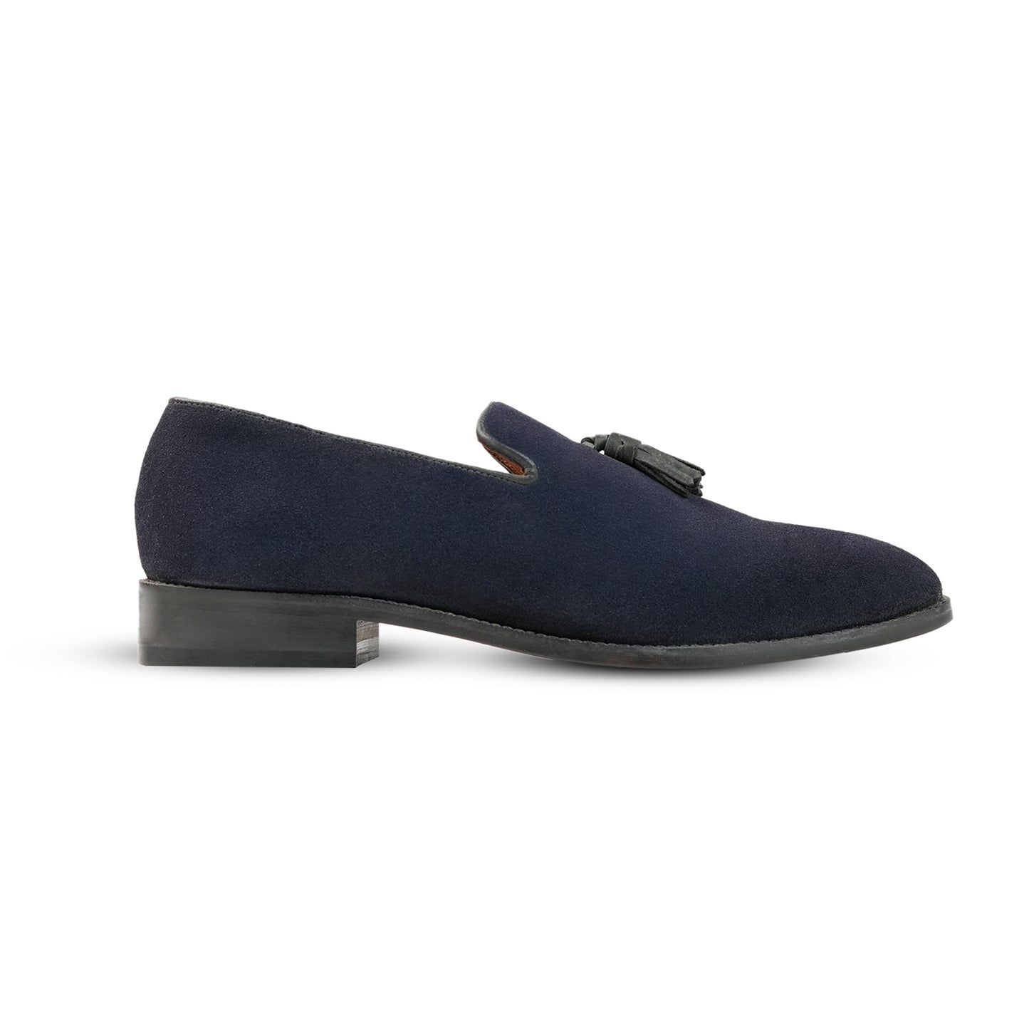 Amalfi Vivo Suede Tassel Loafers - Navy Blue