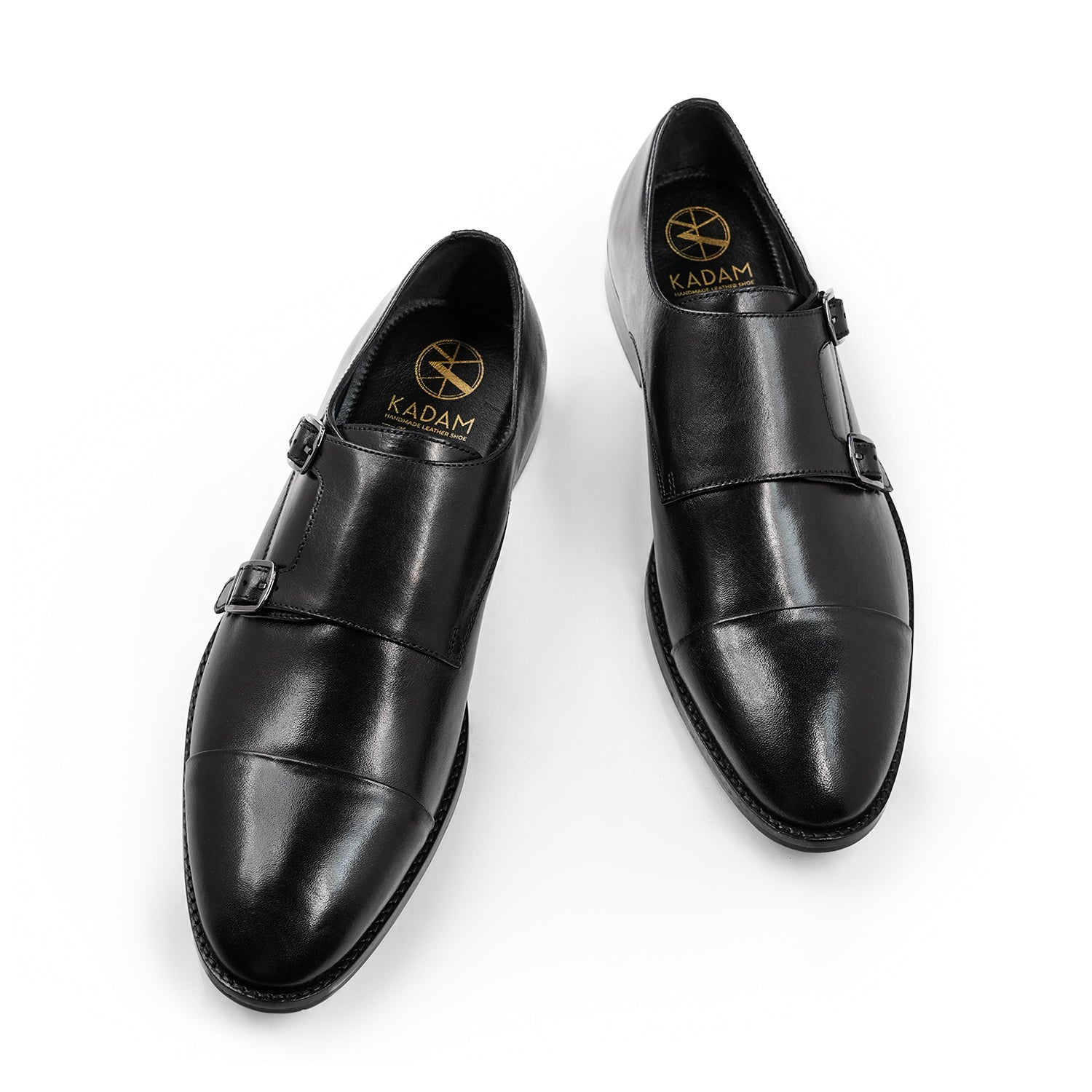 Monaco Noir Double Strap Monk - Black