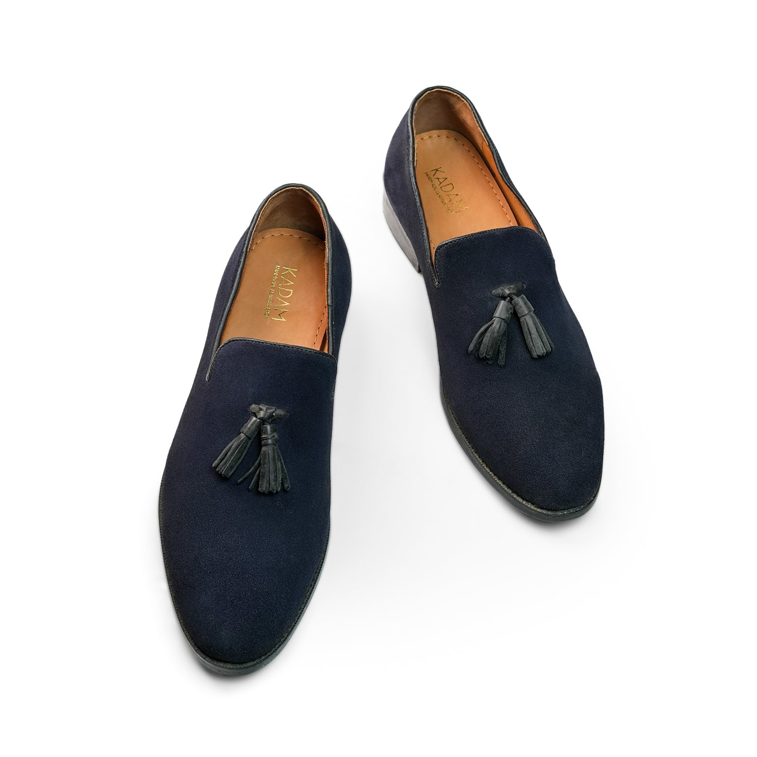 Amalfi Vivo Suede Tassel Loafers - Navy Blue