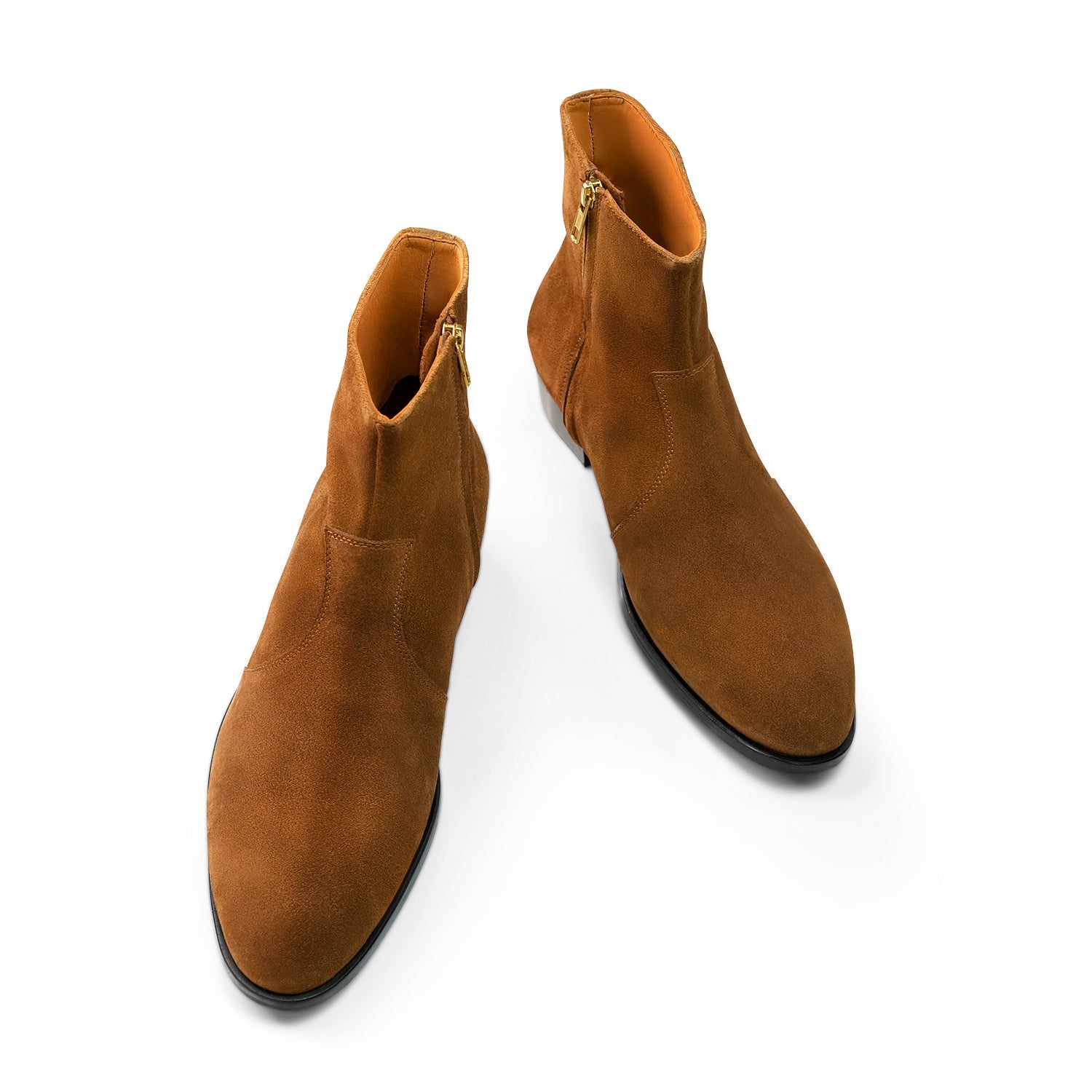 Rogue Luxe Cuban Zipper Boots - Tan