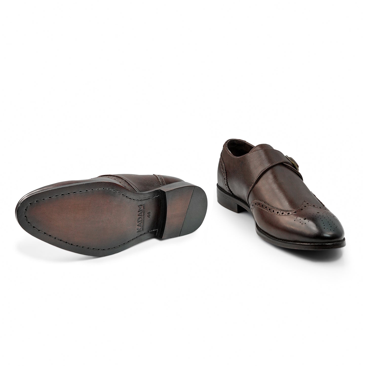 Monaco Poise Single Strap Monk - Brown