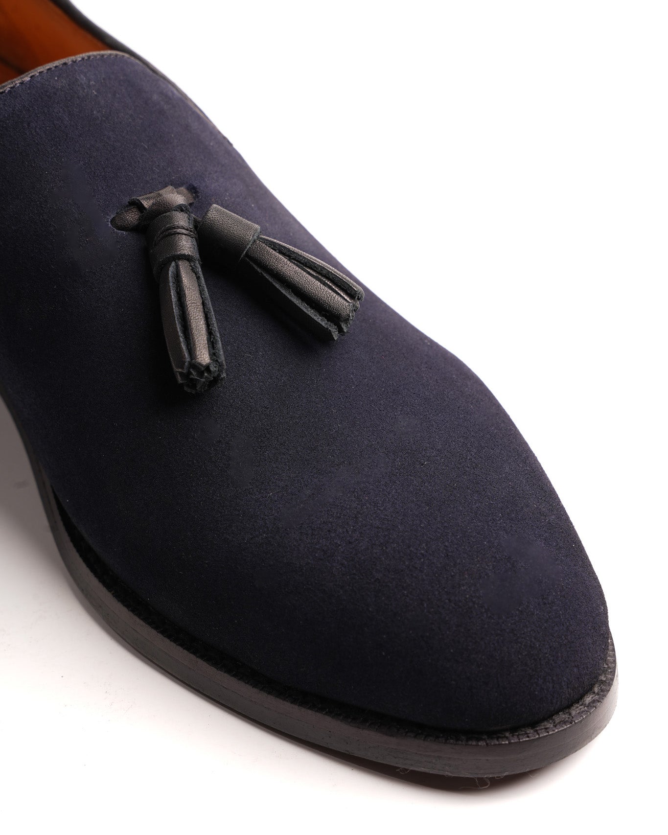 Amalfi Vivo Suede Tassel Loafers - Navy Blue