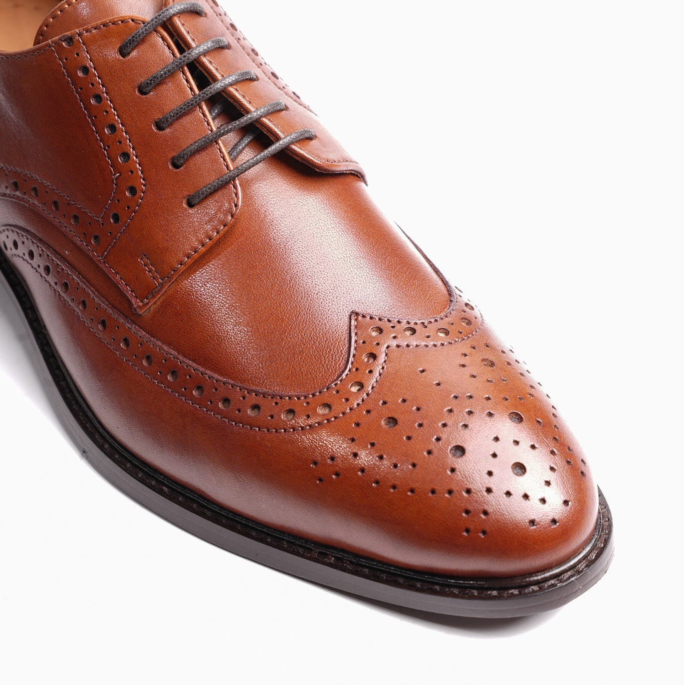 Wingtip Derby Shoe - Brown