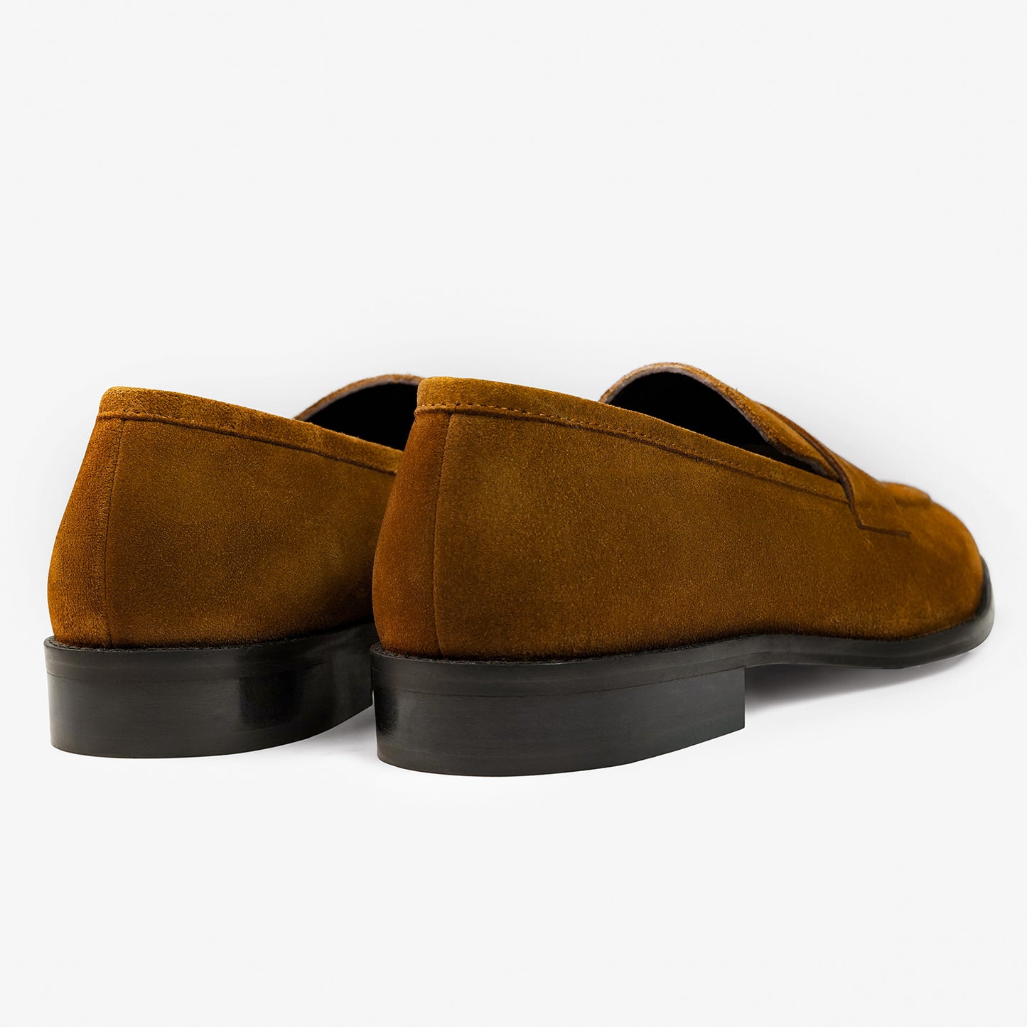Amalfi Luxe Suede Penny Loafers - Tan